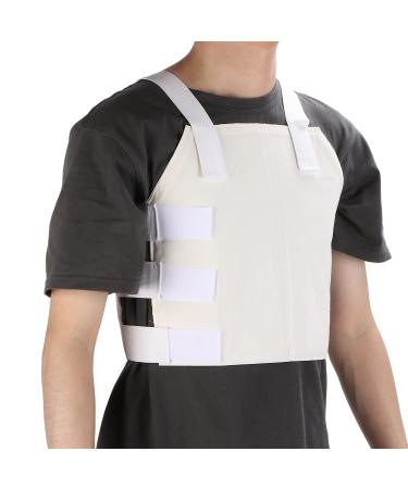 Sternum Support Brace, Breathable Sternum and Thorax Support Ribs Chest Brace Broken Rib Belt Chest Support Brace for Intercostal Muscle Strain
