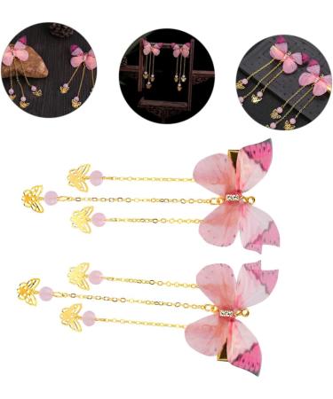 minkissy 2 Pairs tassel long tassels dense decorate girl hair clips jeweled hair clips barrettes for thick hair Accessories hairpin aesthetic hair accessories walk jewelry clip child Hanfu - Buy Online on GoSupps.com