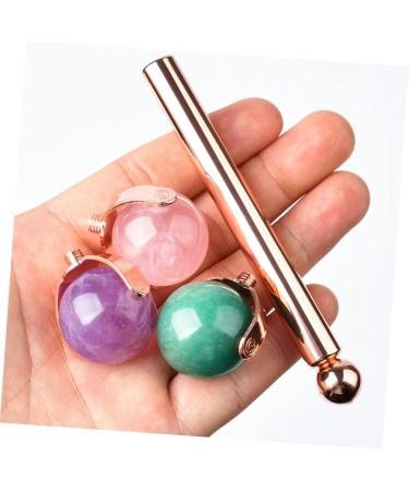 IWOWHERO 1 Pcs Facial Massage Tool Massage Roller Facial Tool Facial Roller Massager Face Massage Tools Face Roller Skin Care Massage Skin Care Tools Face Massager Jade Ball Woman 12.8x2.6x2.6cm Assorted Color - Buy Online on GoSupps.com