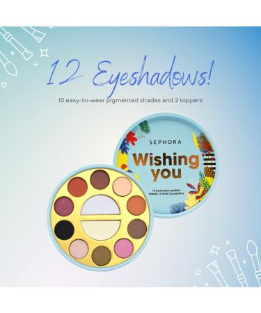 Buy SEPHORA Collection Wishing You 12 Pan Eyeshadow Palette - Pigmented Shades for Effortless Beauty | International Shipping Available - Buy Online on GoSupps.com