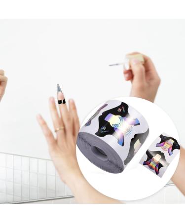 100pcs Round Tips Nail Forms Extension Sticker for Acrylic UV Gel Art - Buy Online on GoSupps.com