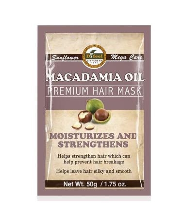 Difeel Premium Deep Conditioning Hair Mask - Macadamia Oil 1.75 ounce