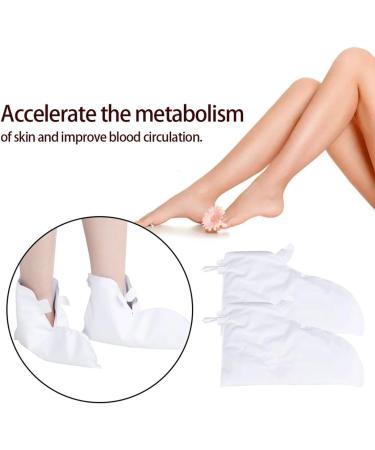 DERCLIVE Paraffin Wax Mitts & Heated Booties Set for Professional SPA Therapy Treatment - Ideal for Hand, Feet, Nail Art Manicure - UK Plug, One Size - Buy Online on GoSupps.com