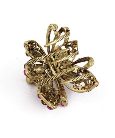 Minkissy Mini Hair Claw Clips Set - 5 Rhinestone Butterfly Metal Jaw Barrettes for Women | Stylish Hair Accessories - Buy Online on GoSupps.com