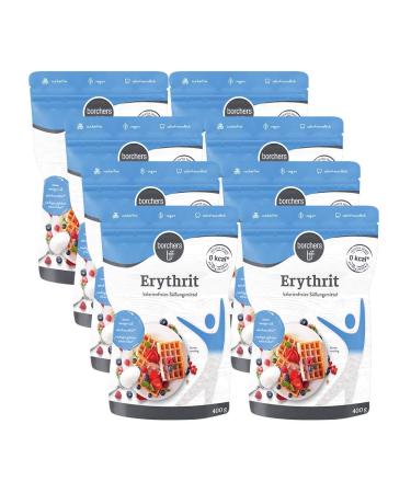 8x borchers 100% erythritol | sugar alternative | calorie free | erythritol | 8x 400 g