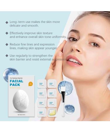 2PCS Pore Tightening Mask Blackhead Remover Shrink Pores Oil Control Deep Cleaning Brightening Fade Dark Spot Moisturizing Face Mask - Buy Online on GoSupps.com