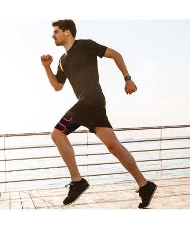 Supregear Adjustable Thigh Compression Sleeve for Men and Women - Neoprene Quad Wrap Support for Groin and Hamstring - Breathable Non-Slip Design - Buy Online on GoSupps.com