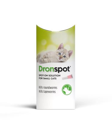 Dronspot 30 mg/7.5 mg Spot-on Solution for Small Cats - Single 1 pipette Small Cats (0.5-2.5kg)