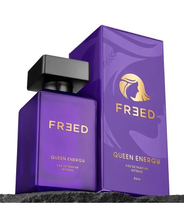FREE'D Quee'n Energy EDP Perfume for Women 80ml | Patchouli Earthy Cedarwood Vanilla | Intense & Long Lasting Woody Eau De Parfum | Best Gift for Women