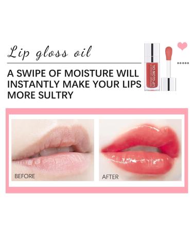 Moisturizing Lip Gloss Oil - Long-Lasting Lip Glow Oil for Dry Lips | Rosewood #2 - Shop Internationally! - Buy Online on GoSupps.com