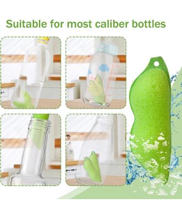 6pcs Beans Shaped Bottle Cleaning Sponge Reusable Bottle Cleaning Beans Sponge Internal Cleaning Reuseable Beans Bottle Cleaning Sponge Heat Resistance Magic Bottle Sponge(Green) - Buy Online on GoSupps.com