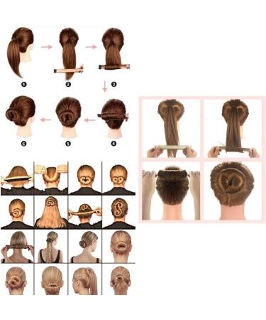 Magic French Hairstyle Hair Bun Maker - Easy Snap Doughnut Styling Bands (Dark Brown) - Buy Online on GoSupps.com