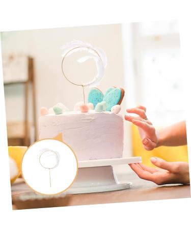 TOYANDONA Cupcake Topper Cake Pick Cake Decoration Party Supplies White Pearl M White - Buy Online on GoSupps.com