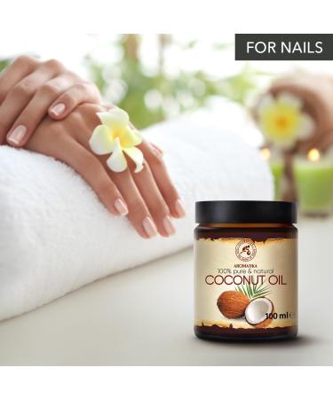 Coconut Oil 100ml - 100% Pure Cold-Pressed Cocos Nucifera - Glass Jar | Intensive Care for Face Body & Hair - Indonesia - Buy Online on GoSupps.com