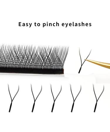 YY Lashes Extensions 0.05/0.07mm C/D Curl - 12 Rows Premade Volume 2D Fans | Soft Individual Eyelashes - AINIFLY-YY-0.05-C 9mm for Stunning Volume - Buy Online on GoSupps.com