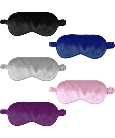 Buy Silk Sleep Mask - Soft Eye Mask for Women & Men | Black Blindfold for Relaxing Sleep - Buy Online on GoSupps.com