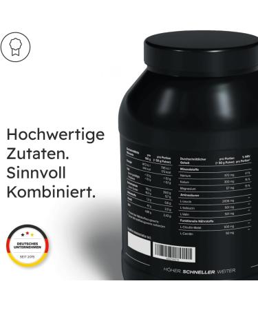  edubily nutrition edubily nutrition eduin Intra Training Drink with complex carbohydrates electrolytes BCAAs citrulline malate and carnitine (1500 g - pineapple) - Buy Online on GoSupps.com