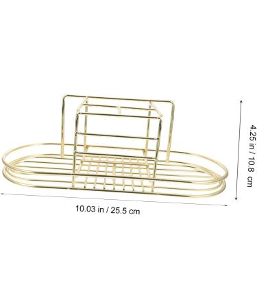 Cabilock 2-Pack Toothbrush Holder & Dispenser - Wall-Mounted Toothpaste Organizer - Stylish Golden Bathroom Accessory (28x11.5x9cm) - Buy Online on GoSupps.com