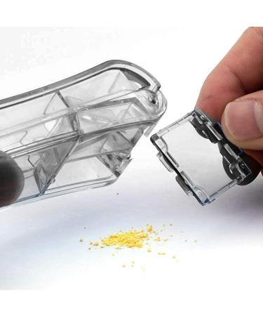 2PCS Pill Cutter for Small or Large Pills - Best Multiple Pill Splitter with Pill Box Design - Made in USA (Gray) - Buy Online on GoSupps.com