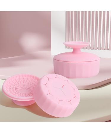 HOSAILY 4-in-1 Silicone Brush Cleaning Mat & Drying Rack - Portable Makeup Brush Cleaner Tool (Pink) for Effective Color Removal and Scrubbing - Buy Online on GoSupps.com