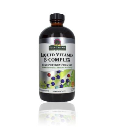 Nature's Answer Liquid Vitamin B-Complex Natural Tangerine Flavor 16 fl oz (480 ml)
