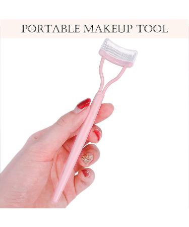 Acavado Baby Pink Eyelash Comb & Separator Tool - Metal Teeth Mascara Applicator with Cover - Buy Online on GoSupps.com