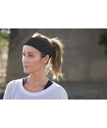 Organic Bamboo 4 Inch Headband in Heather Charcoal by Bondi Band - Buy Online on GoSupps.com