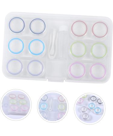 Buy Homsfou Clear Contact Lens Container - Stylish Lens Holder & Glass Storage Box for Travel | Durable & Portable Design - Buy Online on GoSupps.com