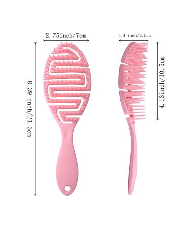 2 Pack Professional Vent Hair Brush for Women - Quick Drying & Detangling Hairbrush for Wet/Dry Hair - Ideal for Curly, Thick, Long, Wavy, and Damaged Hair - Faster Blow Drying - Pink Powder Blue - Buy Online on GoSupps.com