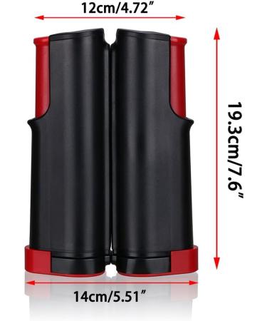 Retractable Table Tennis Net Replacement - 6ft Ping Pong Net & Post with PVC Storage Bag - Fits Tables Up to 2.0 inch - Black - Buy Online on GoSupps.com