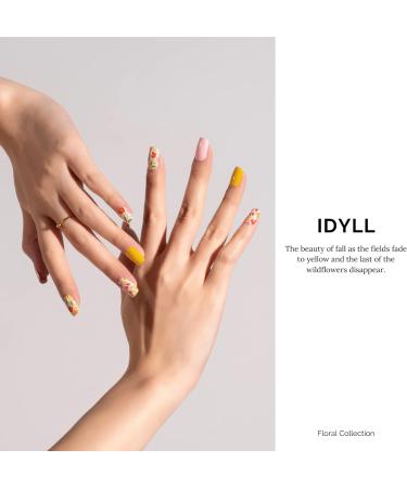 NAILOG Semi Cured Gel Nail Strips 34 pcs Salon-Quality Gel Nail Stickers Long Lasting Nail Wraps for Women with Soft Gel Finish Idyll - Buy Online on GoSupps.com