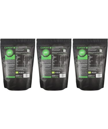Canah Organic Hemp Protein Powder 3x1kg Vegan High in Protein Fibre Omega 3 & Omega 6 Amino Acids Vitamins and Minerals Certified Kosher + Free Bonus Recipes (Pack of 3) Unflavoured 3000 g Bio - Buy Online on GoSupps.com