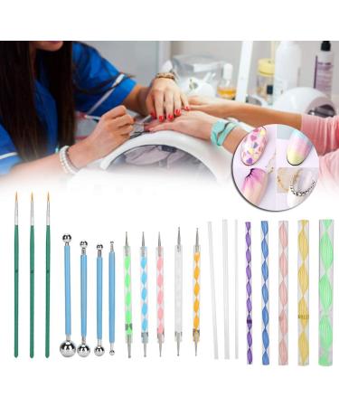 Mandala Dotting Kit - 20 Pcs Double Sided Dotting Tools & Nail Brush Set - Buy Online on GoSupps.com