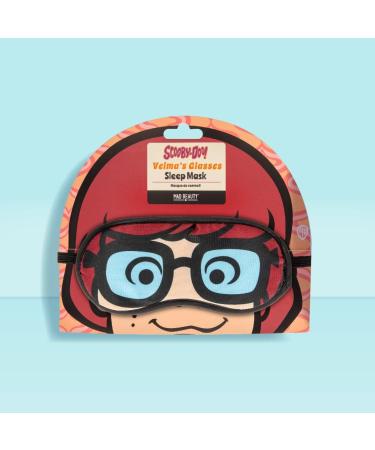 Mad Beauty Scooby-Doo Velma Glasses Eye Mask | Plush Backing, Comfortable & Fun Nerdy Design for Better Sleep and Stress Relief - Buy Online on GoSupps.com