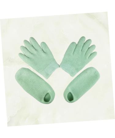 Healeved 2 Sets Booties for Shoes Covers Heel Socks for Dry Cracked Hands Exam Socks for Boots and Socks for Spa Treatment Valid Gel Spa Socks Hand Mask Frosted - Buy Online on GoSupps.com