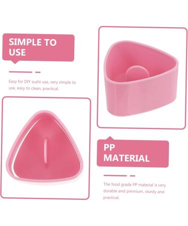 Cabilock 2 Sets Triangle Rice Ball Mold Musubi Press Maker DIY Sushi Pink Child Modeling Edible Pp Abrasives - Buy Online on GoSupps.com