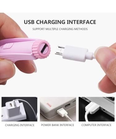 USB Rechargeable Earwax Removal Tool Set for Kids - Pink Ear Cleaner with Light, Tweezers and Ear-Picking Tool - Buy Online on GoSupps.com