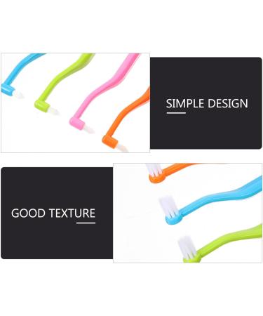 Small Toothbrush Set - 4pcs Double-Ended Interspace Brush for Braces & Detailed Oral Care - Buy Online on GoSupps.com