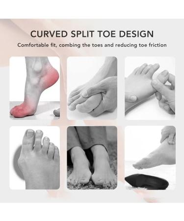 Bunion Relief Toe Spacers Valgus Belt - Comfortable Skin-Friendly Corrector for Overlapping Toes (Skin Color, Large) - Buy Online on GoSupps.com