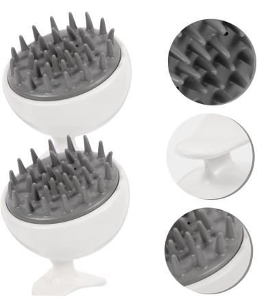 Marmerdo 2-in-1 Shampoo & Scalp Massage Brush - Silicone Hairbrush for Peeling & Scalp Care | Durable Wear-Resistant - Buy Online on GoSupps.com