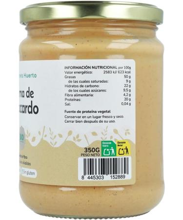  Planeta Huerto Planet Vegetable Garden | Cashew Nut Cream 350g | Organically Grown Food | Spread for Healthy Breakfasts | High-Quality Fiber-Rich Dried Fruit - Buy Online on GoSupps.com