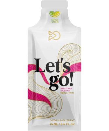 LET GO - Tangy Citrus BHB Ketone Gel | Exogenous Ketones Supplement for Energy & Focus | Caffeine-Free | Keto Electrolytes 14 Pack  - Buy Online on GoSupps.com
