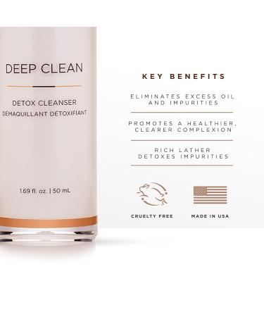 OSMOSIS DEEP CLEAN Detox Facial Cleanser Face Wash with Coconut Oil for Oily Acne Blemish-Prone Skin Gently Removes Impurities 1.69 Fl Oz (Pack of 1) - Buy Online on GoSupps.com