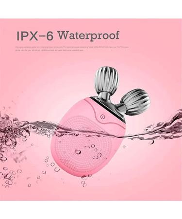 Facial Cleansing Brush - Sonic Silicone Exfoliating Beauty Equipment IPX6 Waterproof USB Rechargeble Face Scrubber Brush for Deep Cleanning Face Scrubbers Pink - Buy Online on GoSupps.com