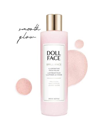 DOLL FACE Brilliance Illuminating Face Polish | Facial Exfoliator Scrub | Pore Purifier | 8oz - Buy Online on GoSupps.com