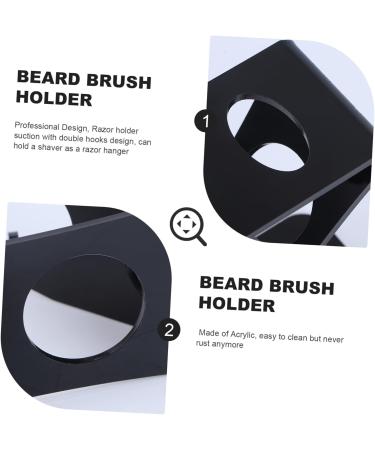 Frcolor Mounted Brush Holder & Razor Stand - Acrylic Brush Rack Tool for Men | Organize Your Grooming Essentials - Buy Online on GoSupps.com