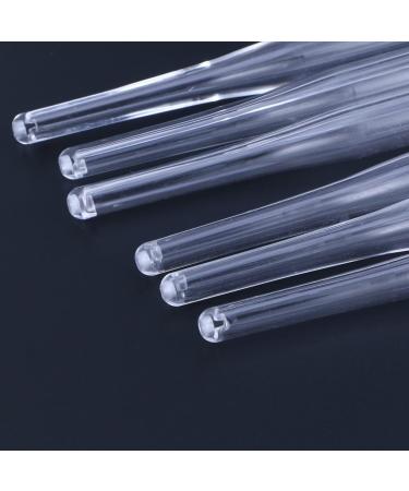 PATKAW 12Pieces Facial Brush Makeup with Transparent Handle Professional Facial Transparent Crystal Rod for Application - Buy Online on GoSupps.com