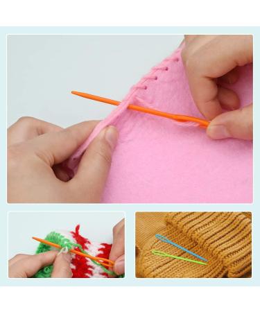 50PCS Large Eye Plastic Yarn Needles for Kids - 3.54inch Plastic Needles for Yarn and Craft - DIY Sewing and Handmade Crafts - Buy Online on GoSupps.com