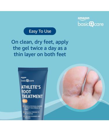 Amazon Basic Care Athlete's Foot Treatment Gel 60ml - Fast Relief for Athlete's Foot (Pack of 1) - Buy Online on GoSupps.com