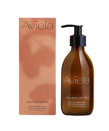Aviela Shea Butter Body Lotion Contains Cocoa Butter Extremely Hydrating & Moisturising Vegan & Cruelty Free African Shea Butter 100% Natural Skin Care 250ml